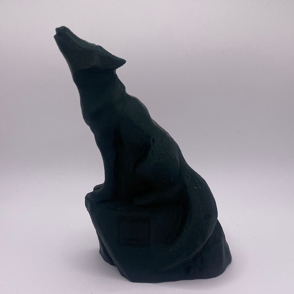 Thumbnail: 3D Printed Wolf Statue- 6”