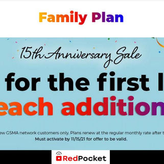 Red Pocket Mobile Expands 50% Off Sale To Include Add A Line For $1