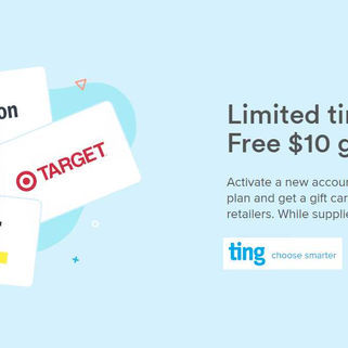 Ting Mobile Offering A $10 Gift Card When You Activate A New Line