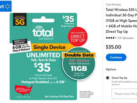 Total Wireless Appears To Be Running Double Data Promo