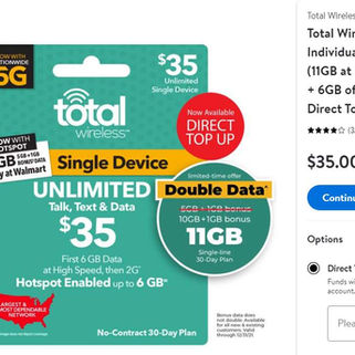 Total Wireless Appears To Be Running Double Data Promo