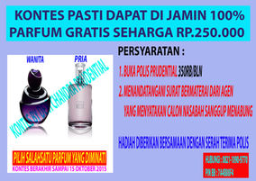 TABUNG 350RB/BLN DI PRUDENTIAL,DAPAT PARFUME SEHARGA 250RB