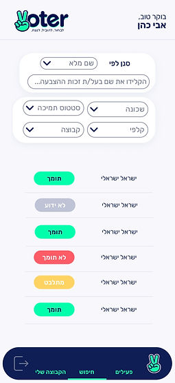 אפליקציה לבחירות