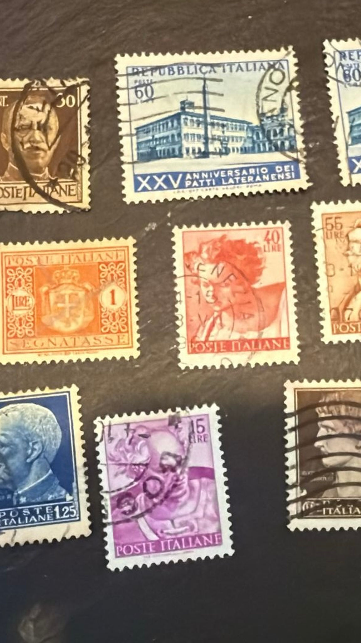 F9-Italy Vintage Stamps Lot – Poste Italiane Mix 1920s–1960s  Used & Mint – Phi