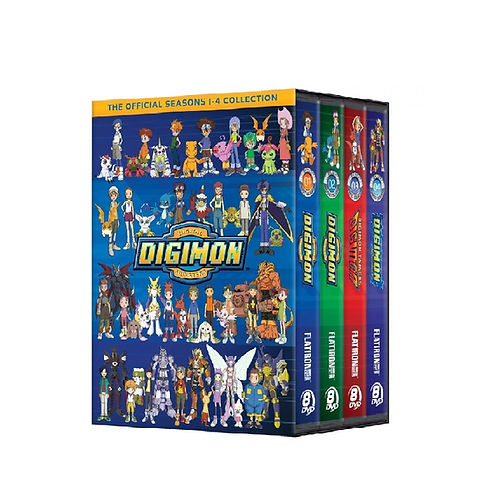 Digimon Digital Monsters DVD Box Set Complete Series 1-4 Season Manga  English | Blockbusters Dvd