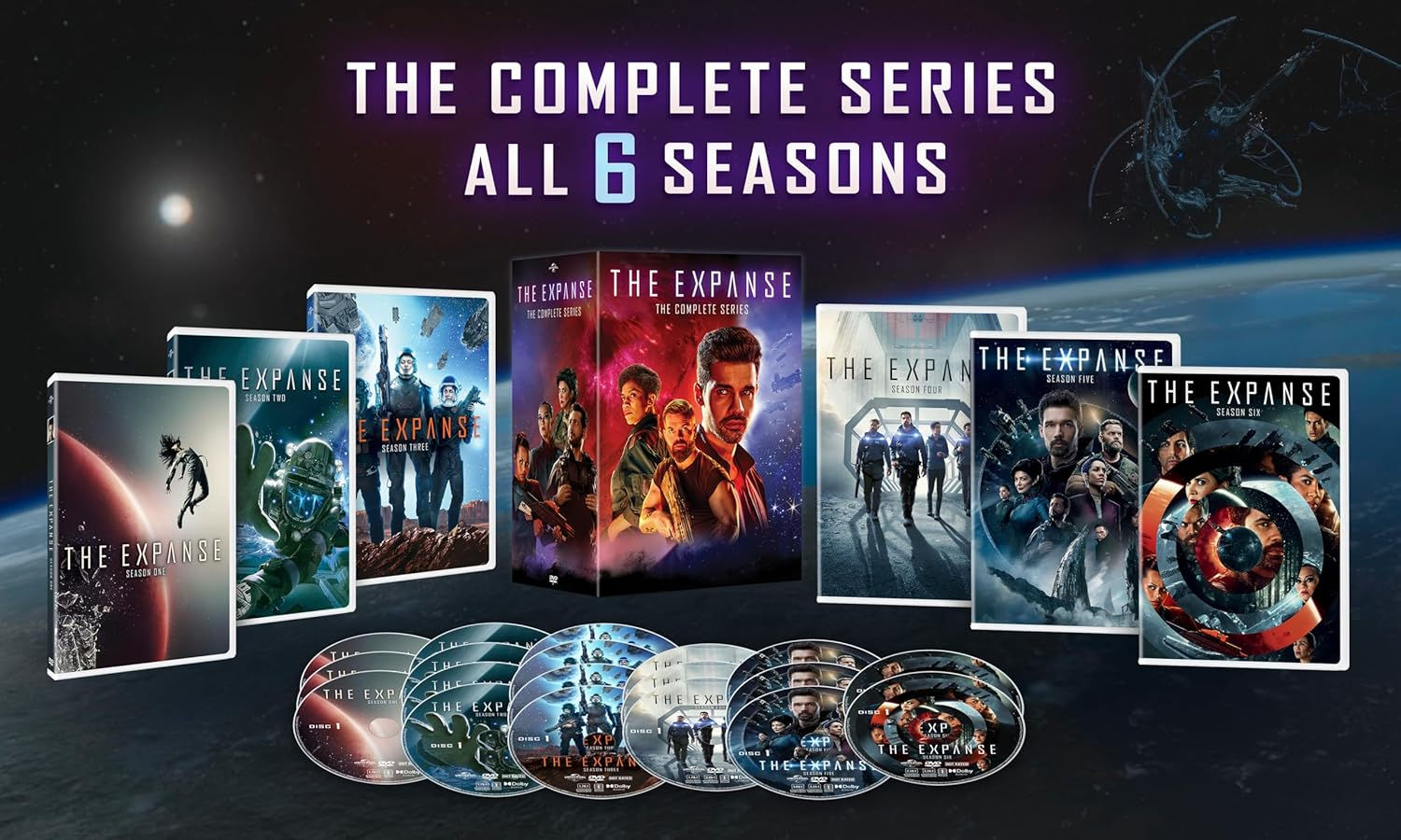 The Expanse Season 1-6 TV Series Complete 19 Disc Collection DVD Box Set 62 Epis
