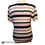 Thumbnail: Style & Co Petite Woman's Stripe Knit Top Black Mauve Rose Cream Petite M