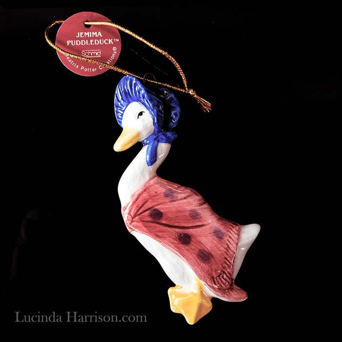 Thumbnail: 1982 Schmid Beatrix Potter Jemima Puddle Duck Hanging Ornament