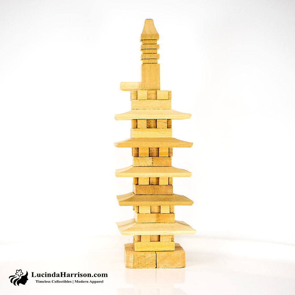 Thumbnail: Japanese Wood Pagoda 3-D Puzzle