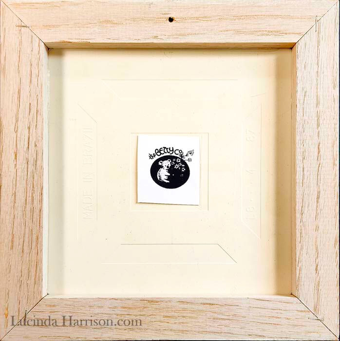 Thumbnail: Vintage 1980s Wood Framed Tile Trivet Dancing Cowboy Cat