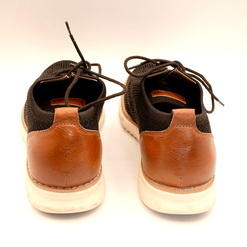 Thumbnail: George Black Brown White Memory Foam Shoes Size 10 W