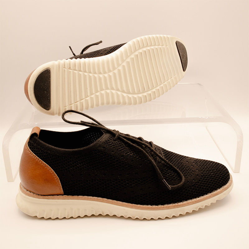 Thumbnail: George Black Brown White Memory Foam Shoes Size 10 W