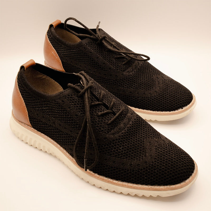 Thumbnail: George Black Brown White Memory Foam Shoes Size 10 W