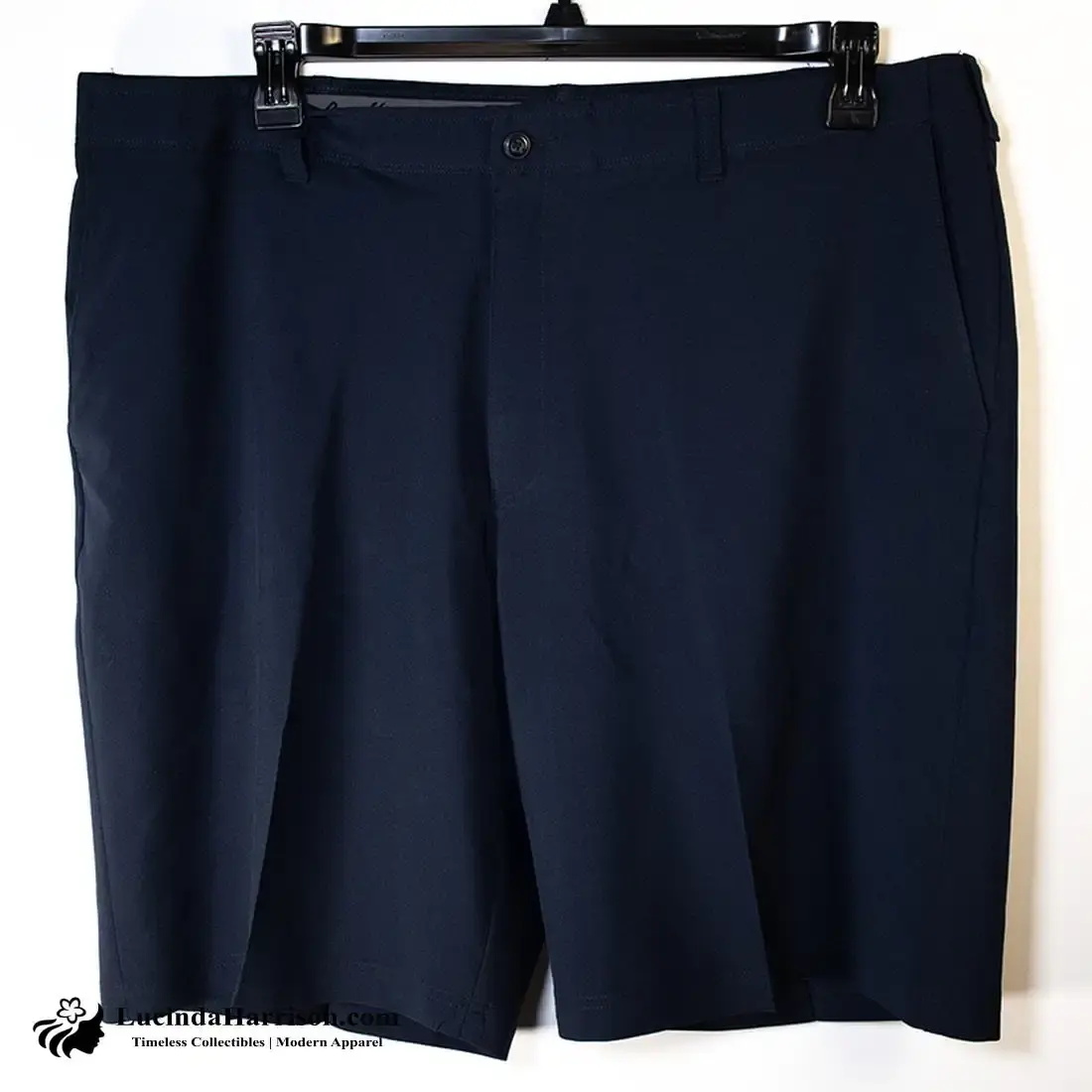 Ben Hogan Mens Golf Flat Front Active Shorts Navy Blue Size 40