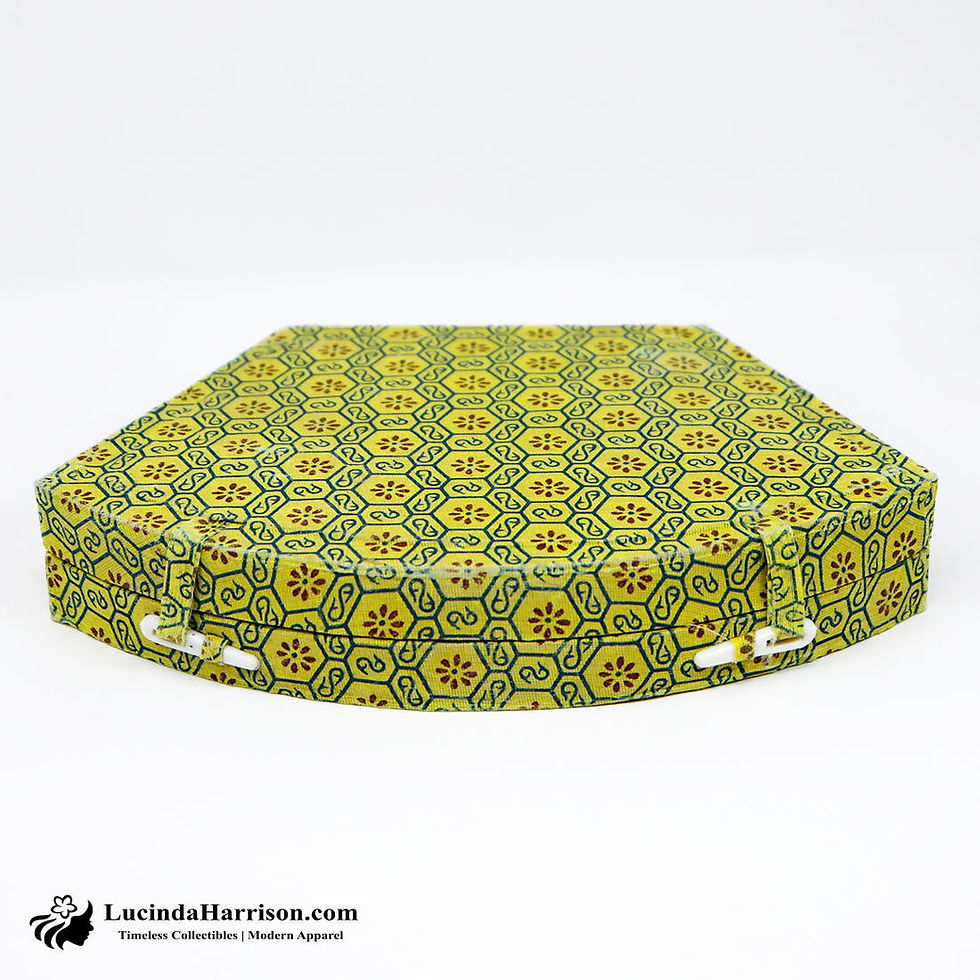 Thumbnail: Oriental Chinese Calligraphy Set in Embroidered Case