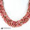 Thumbnail: Multi Weaved Strand Beaded Necklace Coral Pink Kohls