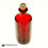 Thumbnail: VTG RUBY RED ELIXIR GLASS BOTTLE W/CORK COL SAM JOHNSON
