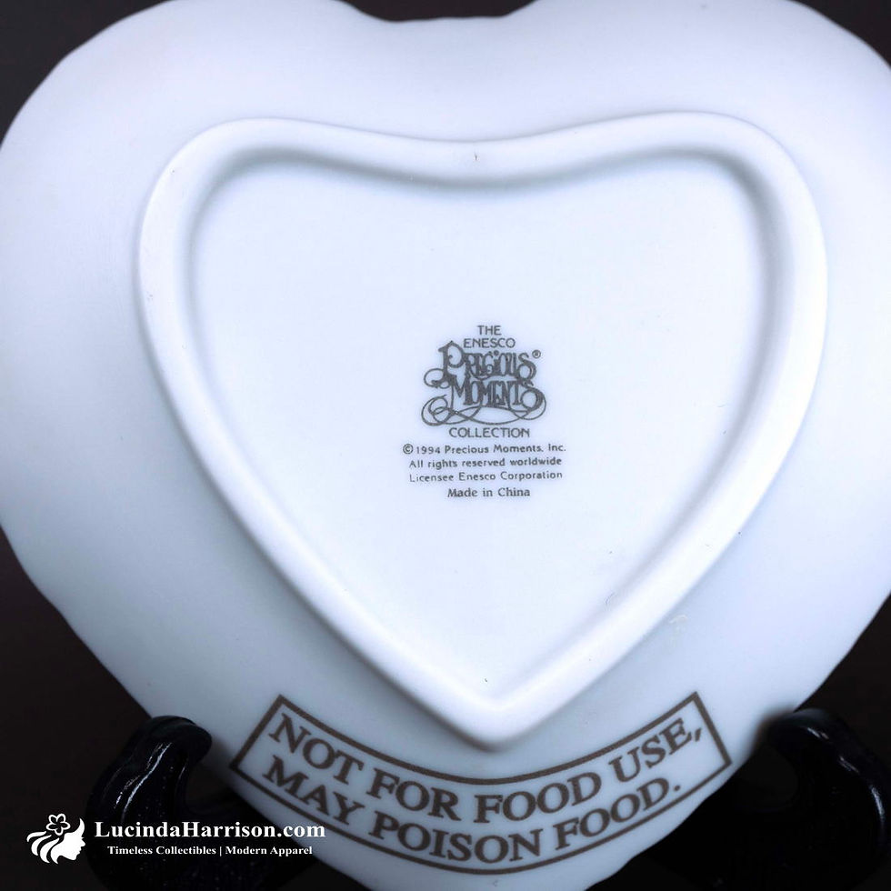 Thumbnail: VTG Enesco Precious Moments For Mother A Heart Dish