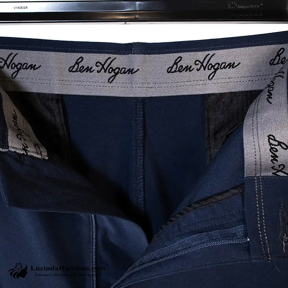 Thumbnail: Ben Hogan Mens Golf Flat Front Active Shorts Navy Blue Size 40