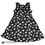 Thumbnail: Justify Sleeveless V-Neck Black White Flowers Polka Dot Dress XL