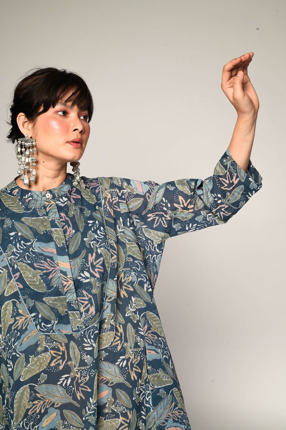 Thumbnail: Jungalee Organic Cotton Kashgar Dress  | oceanic blue