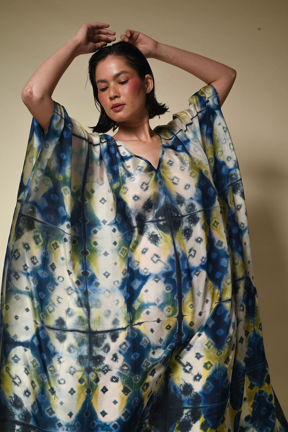 Thumbnail: Itajime Silk Kaftan | barish