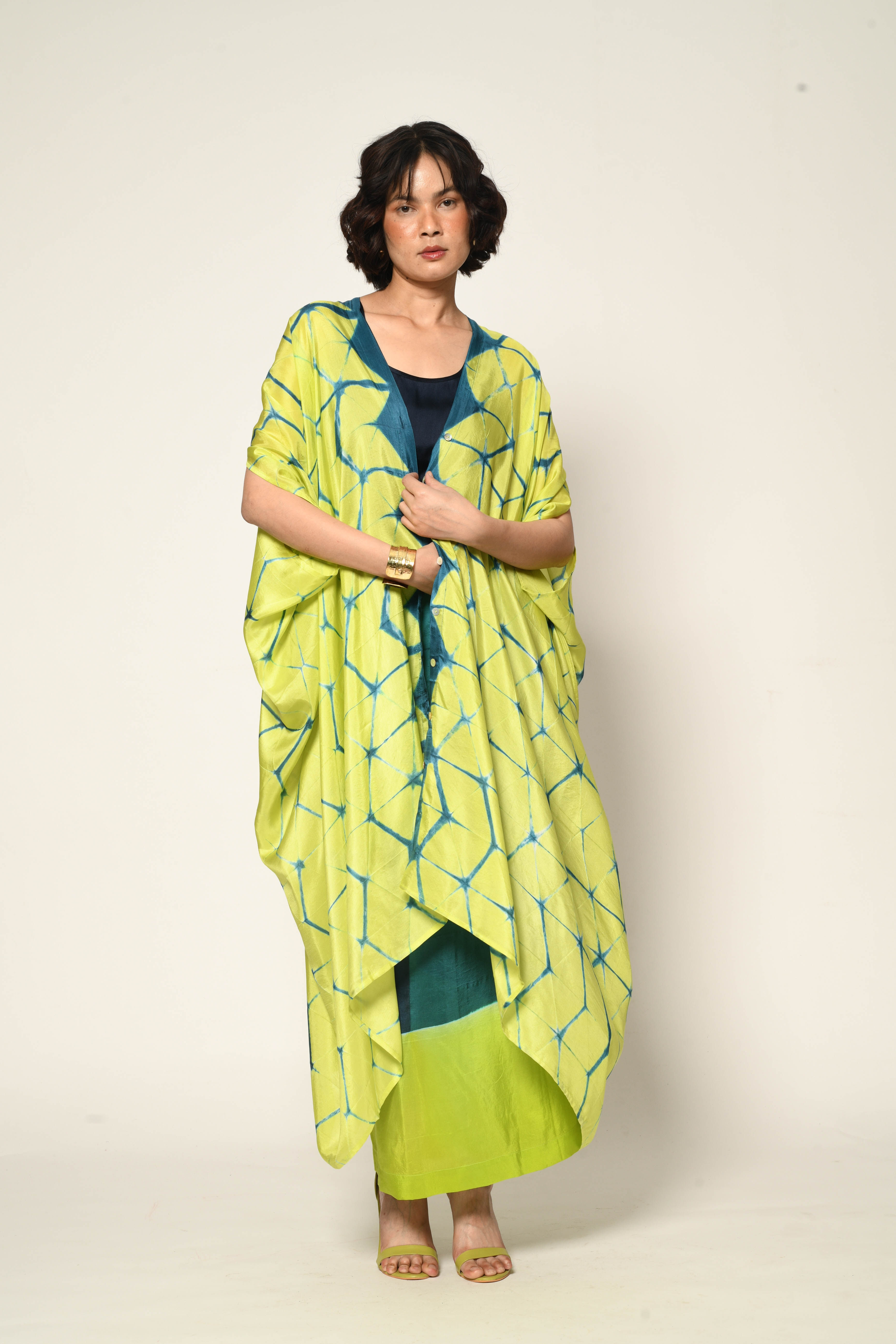 Itajime Silk Dune Kaftan | hansa