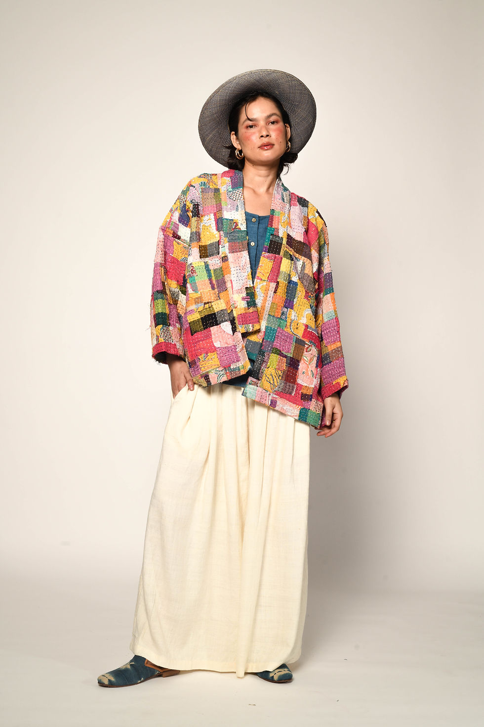 Thumbnail: Reversible Kantha Patch Donza | hanami