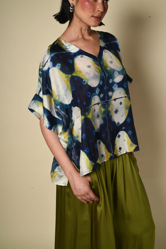 Itajime Silk Box Top | barish | houseofwanderingsilk