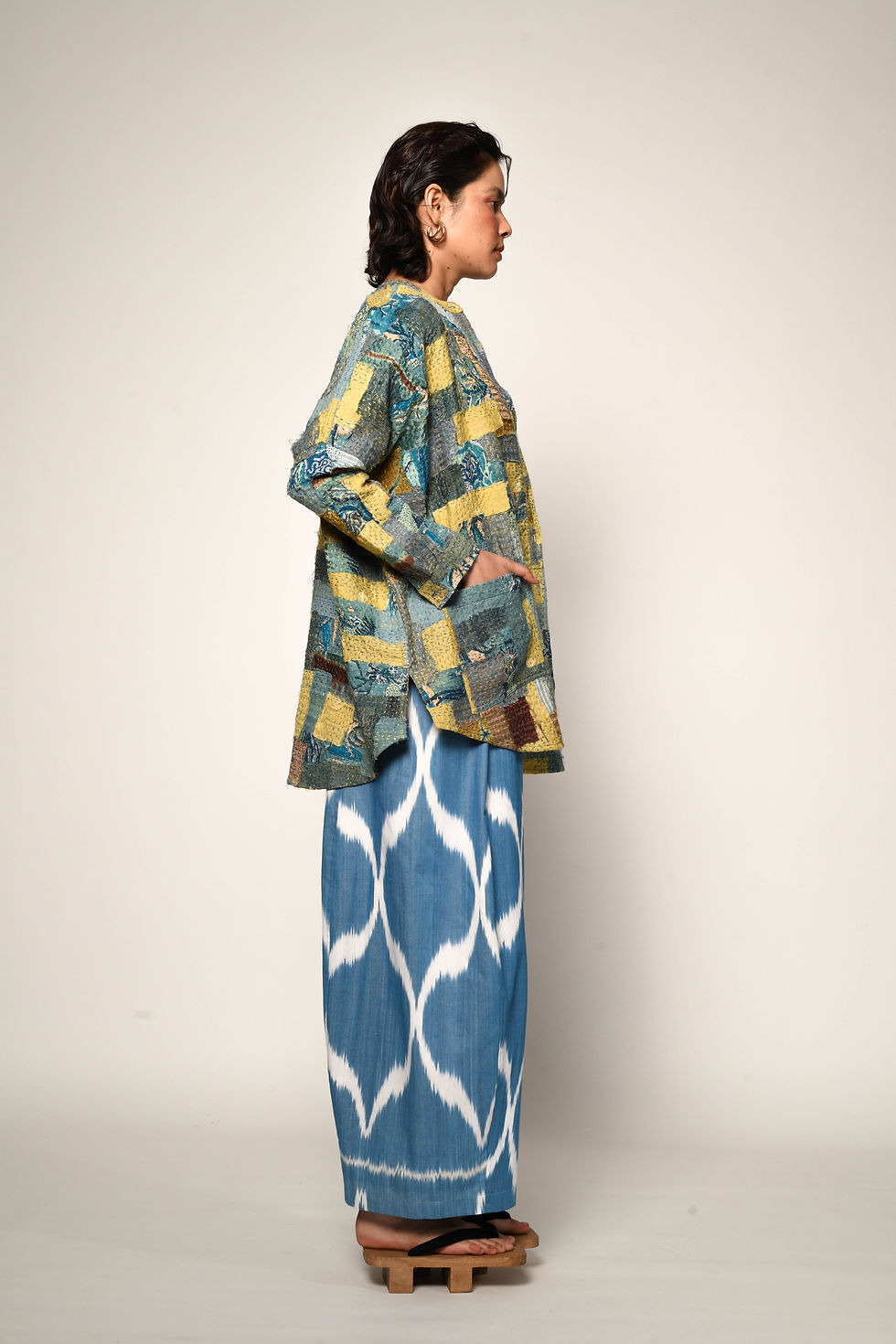 Thumbnail: Kantha Kouji Jacket | seafoam green