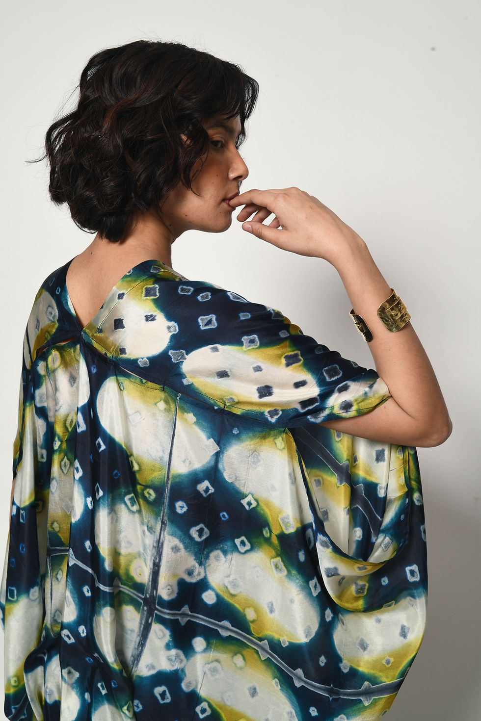 Thumbnail: Itajime Silk Dune Kaftan | barish