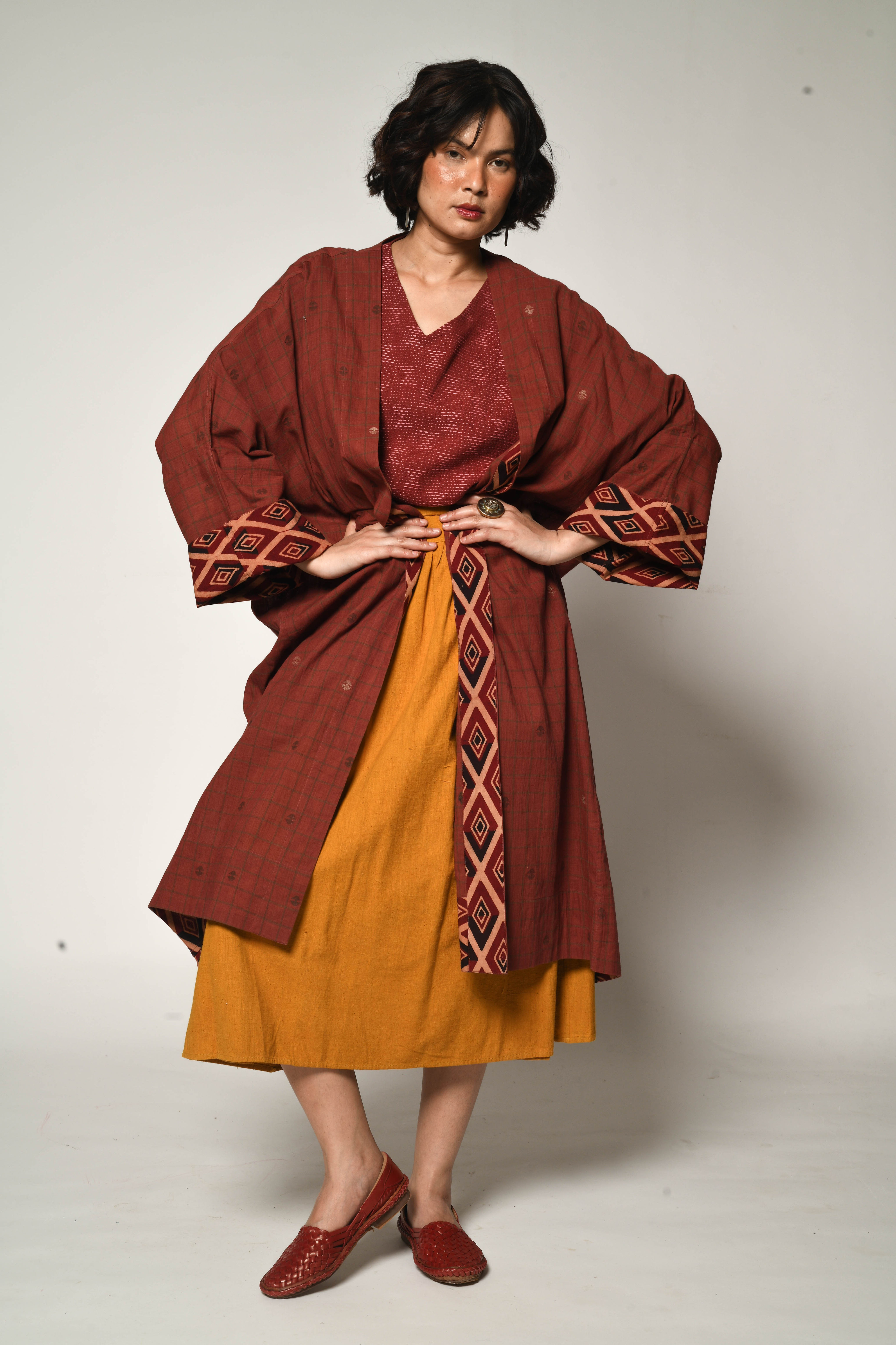 Jamdani Lounger | madder