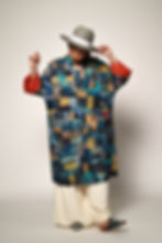 Thumbnail: Kantha Patch Duster | indigo & burnt orange
