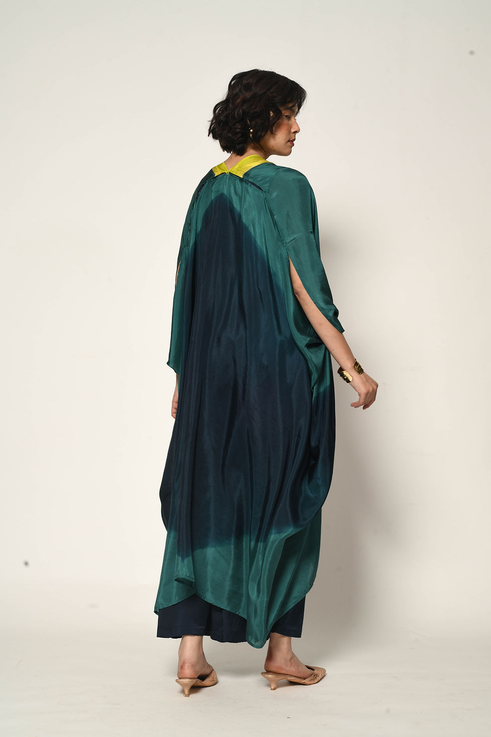 Thumbnail: Itajime Silk Dune Kaftan | stellar