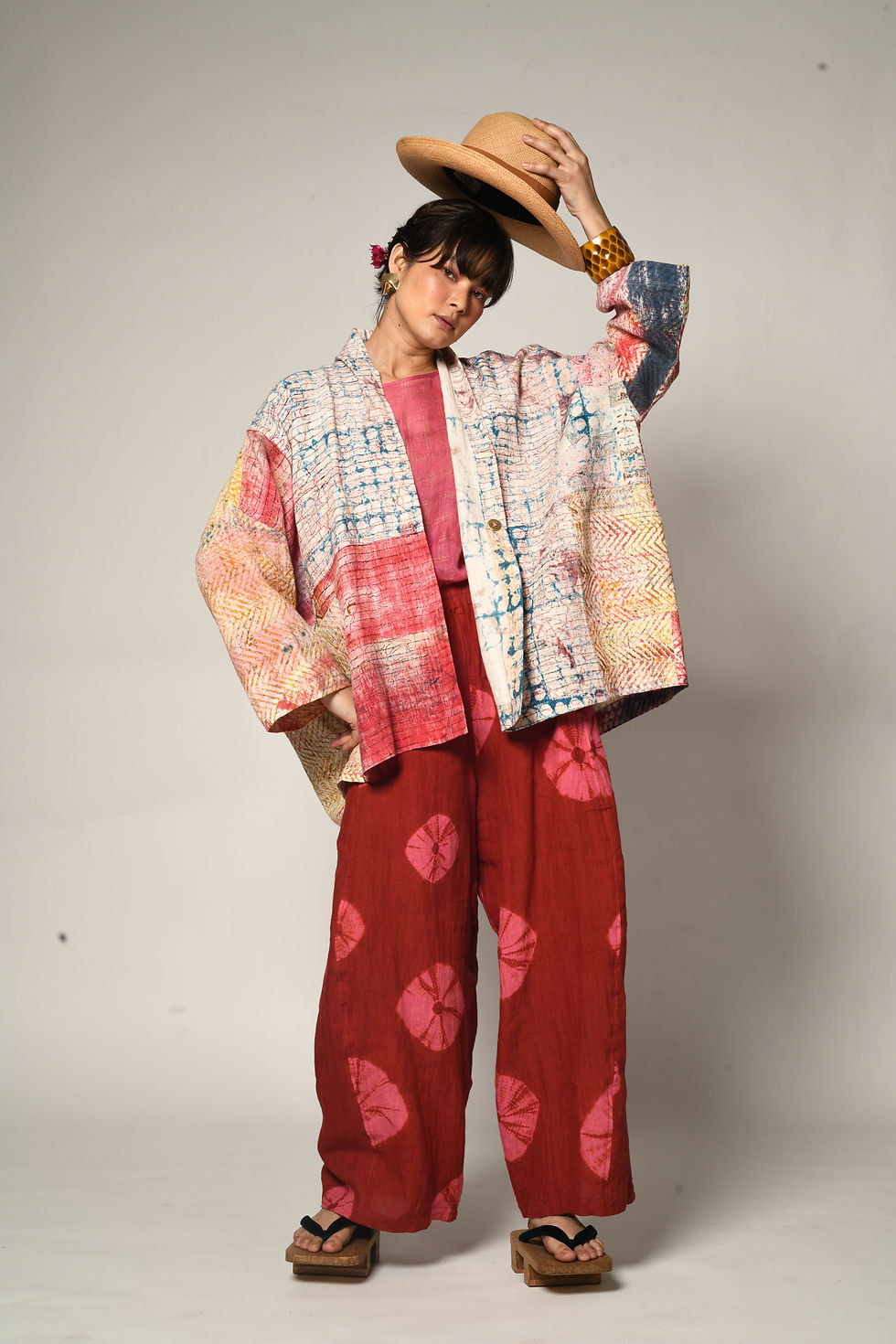 Thumbnail: Drop Cloth Linen Hanten Jacket | dawn