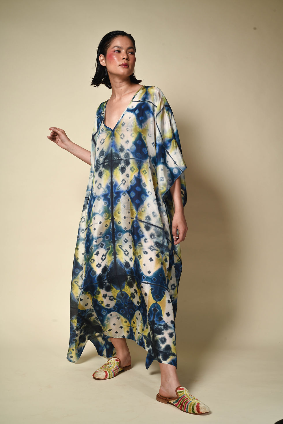 Thumbnail: Itajime Silk Kaftan | barish