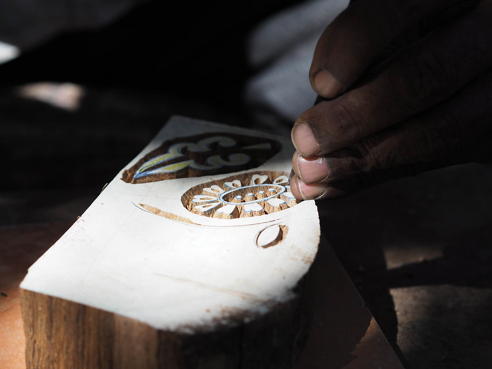 House of Wandering Silk hand carved printing blocks