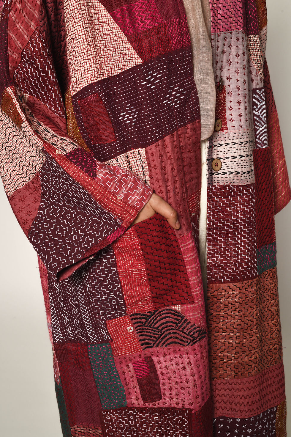 Thumbnail: Kantha Sampler Duster | sakura II