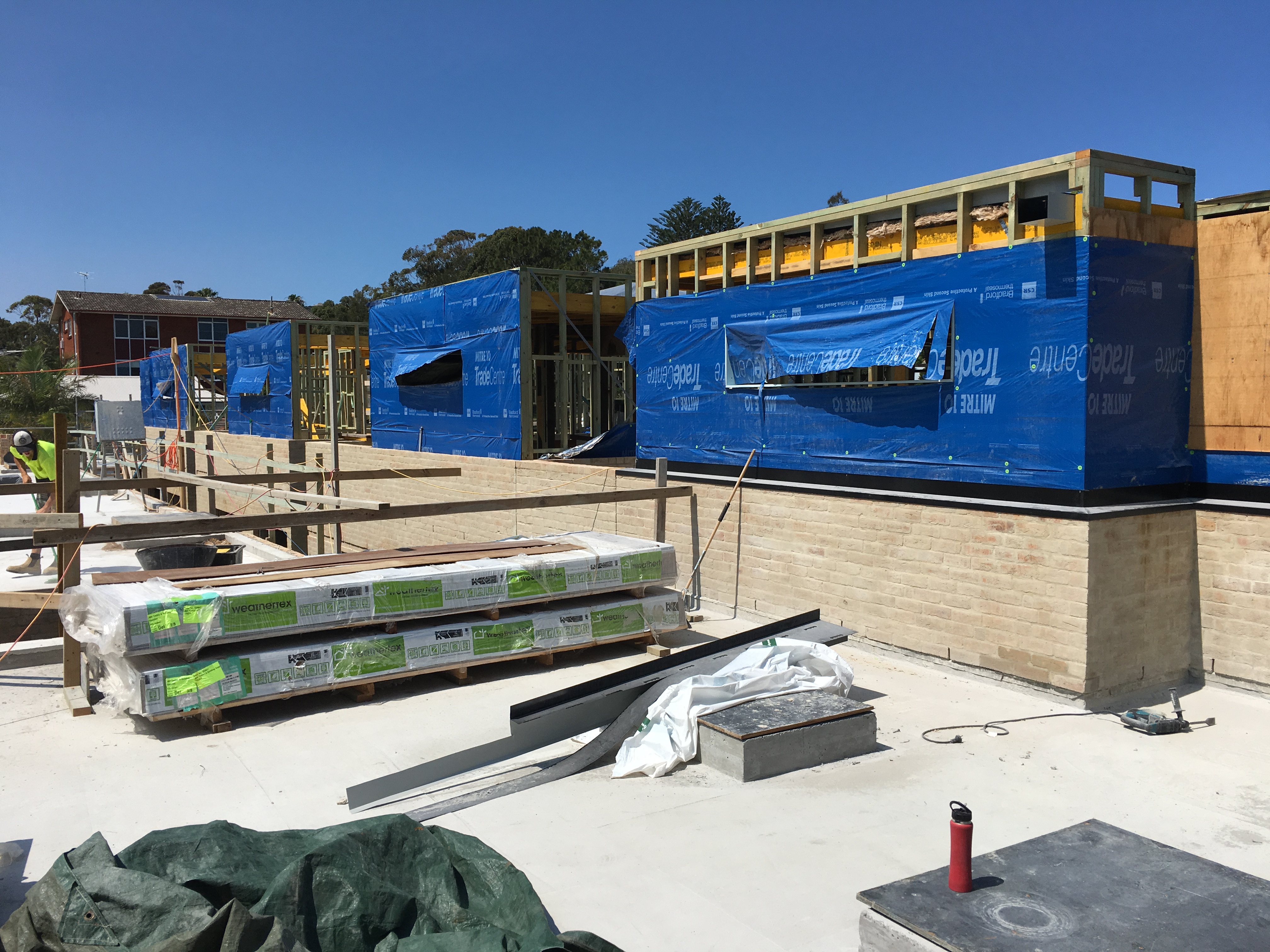 Top floor timber frame