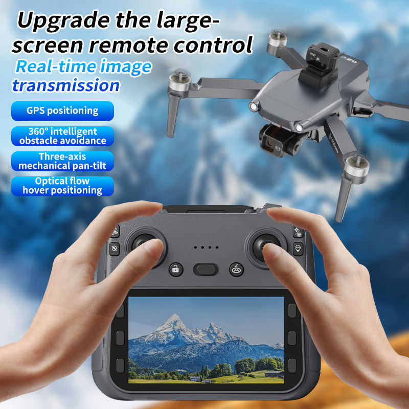 Thumbnail: New L600 Pro Max Professional Drone With 8K Camera 3-Axis Gimbal WIFI 360° Obst