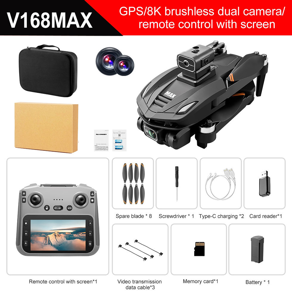 Thumbnail: 2025 V168 Pro MAX GPS Drone 8K Professional HD Camera 5G WIFI FPV 360° Obstacle