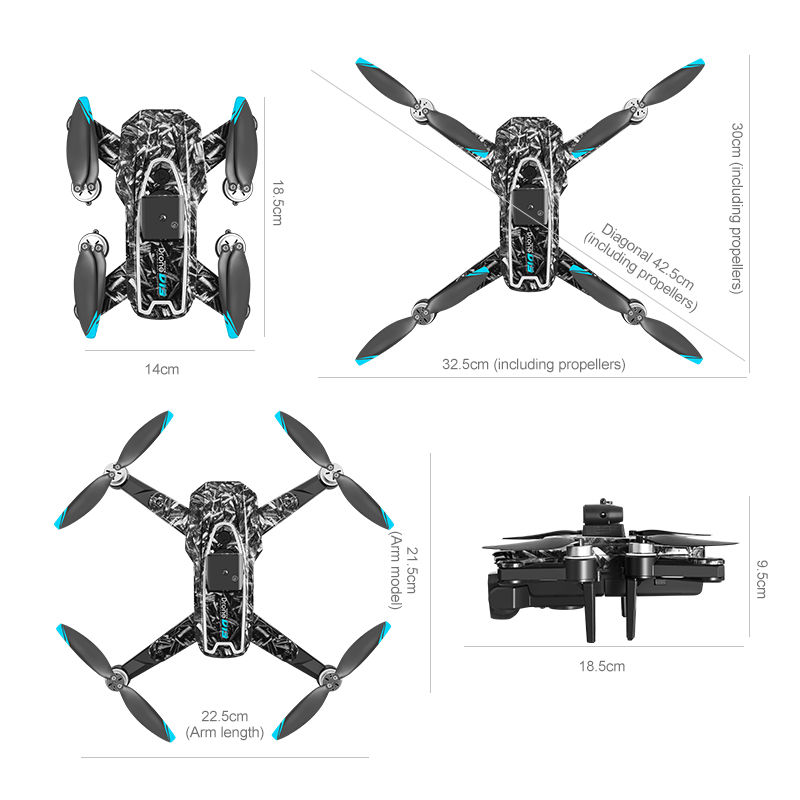 Thumbnail: New D13 Drone 4K Professional HD Triple Camera 5G WIFI FPV Dron 360° Obstacle A