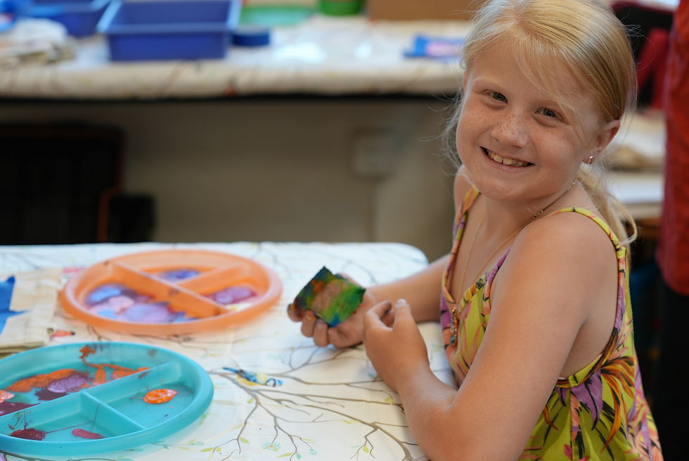 girl smiling Maker Space .JPG