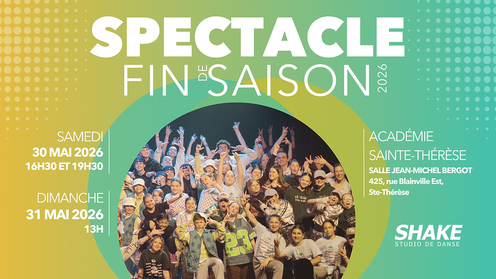 Spectacle Fin d'année 2026 - 16h30