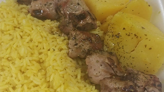 Pork Souvlaki Entree