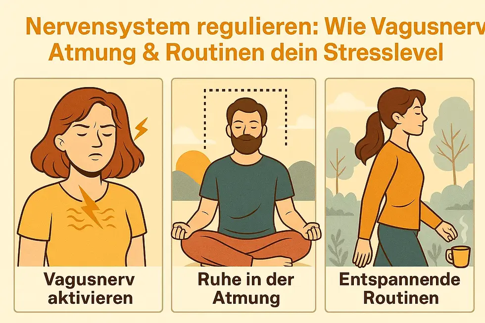⭐ Nervensystem regulieren Vagusnerv aktivieren: Wie Vagusnerv, Atmung & Routinen dein Stresslevel steuern