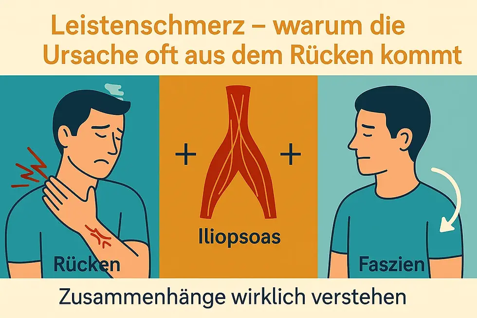 🔥 Leistenschmerzen – warum die Ursache oft aus dem Rücken kommt