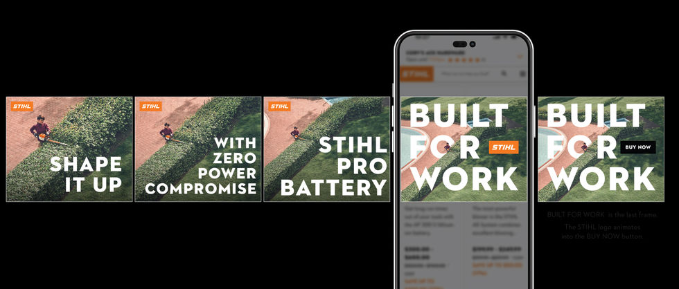 Built For Work / STIHL Pro Battery Campaign / Digital Concept