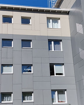 Faserzement Bekleidung der Fassade