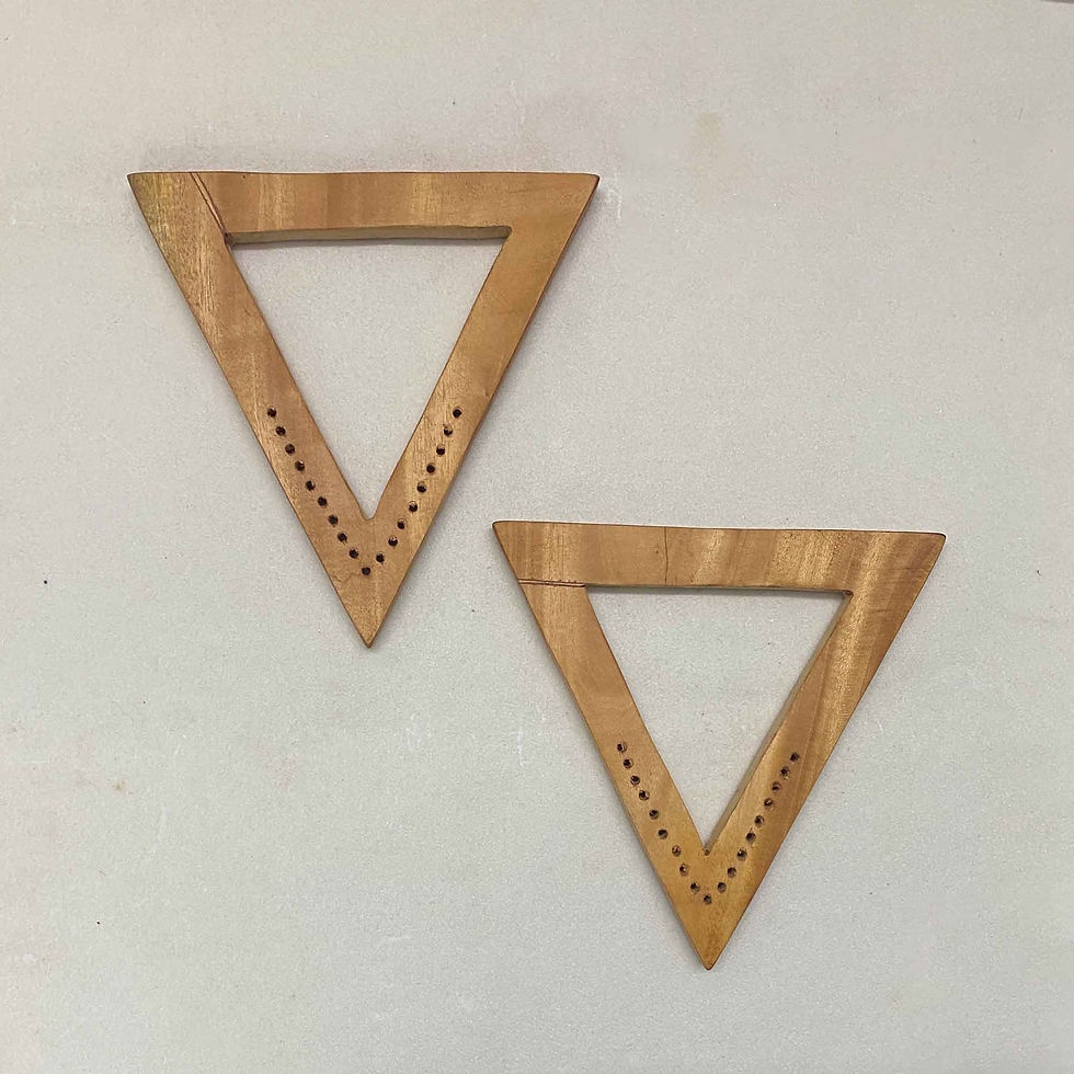 Wooden Triangle Bag Handle – Durable Handcrafted Handle for Handbags, Purses & Totes